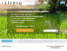 Tablet Screenshot of icliniq.com